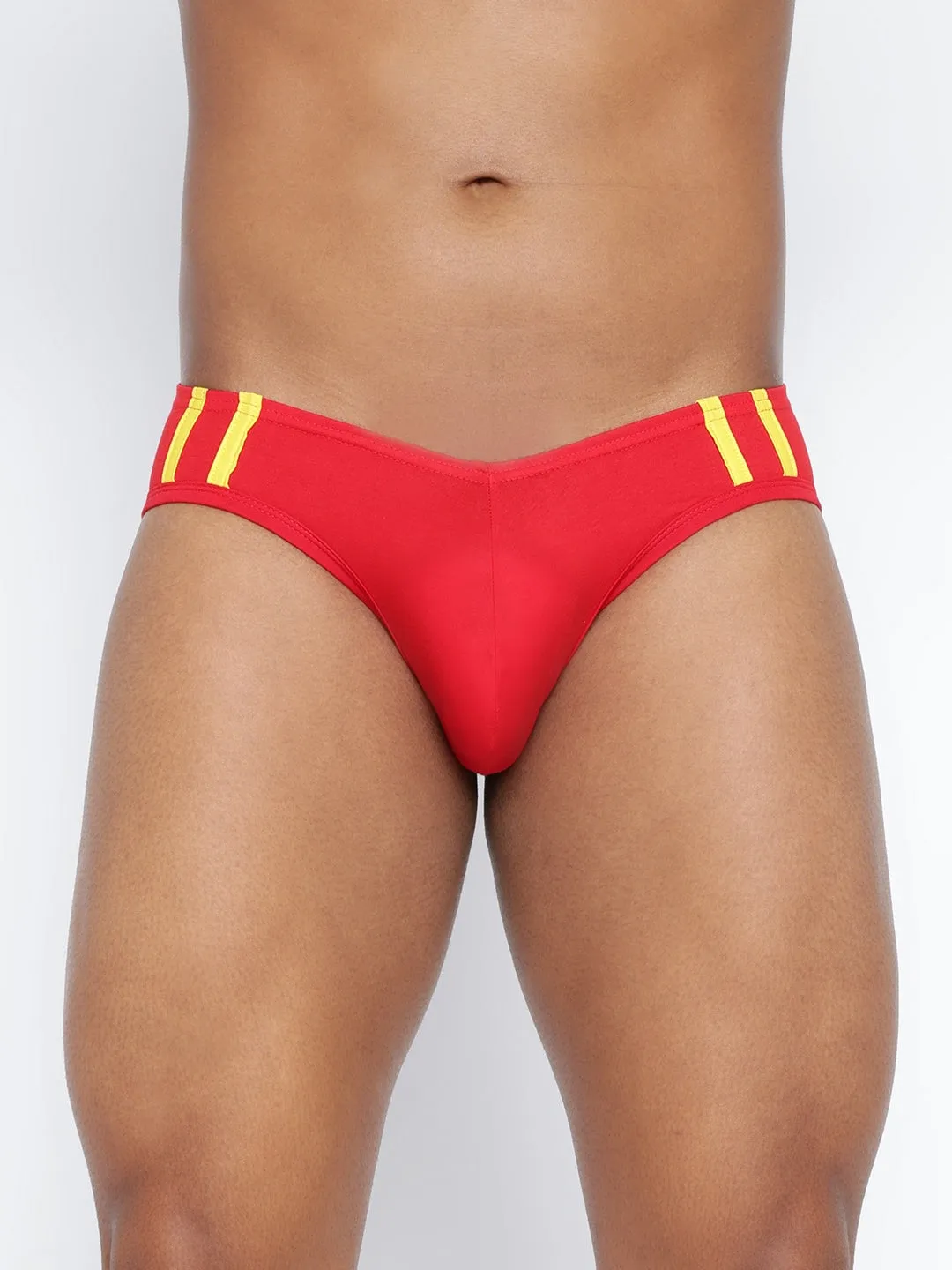 Striped and Solid Fashion Brief (Pack of 2)