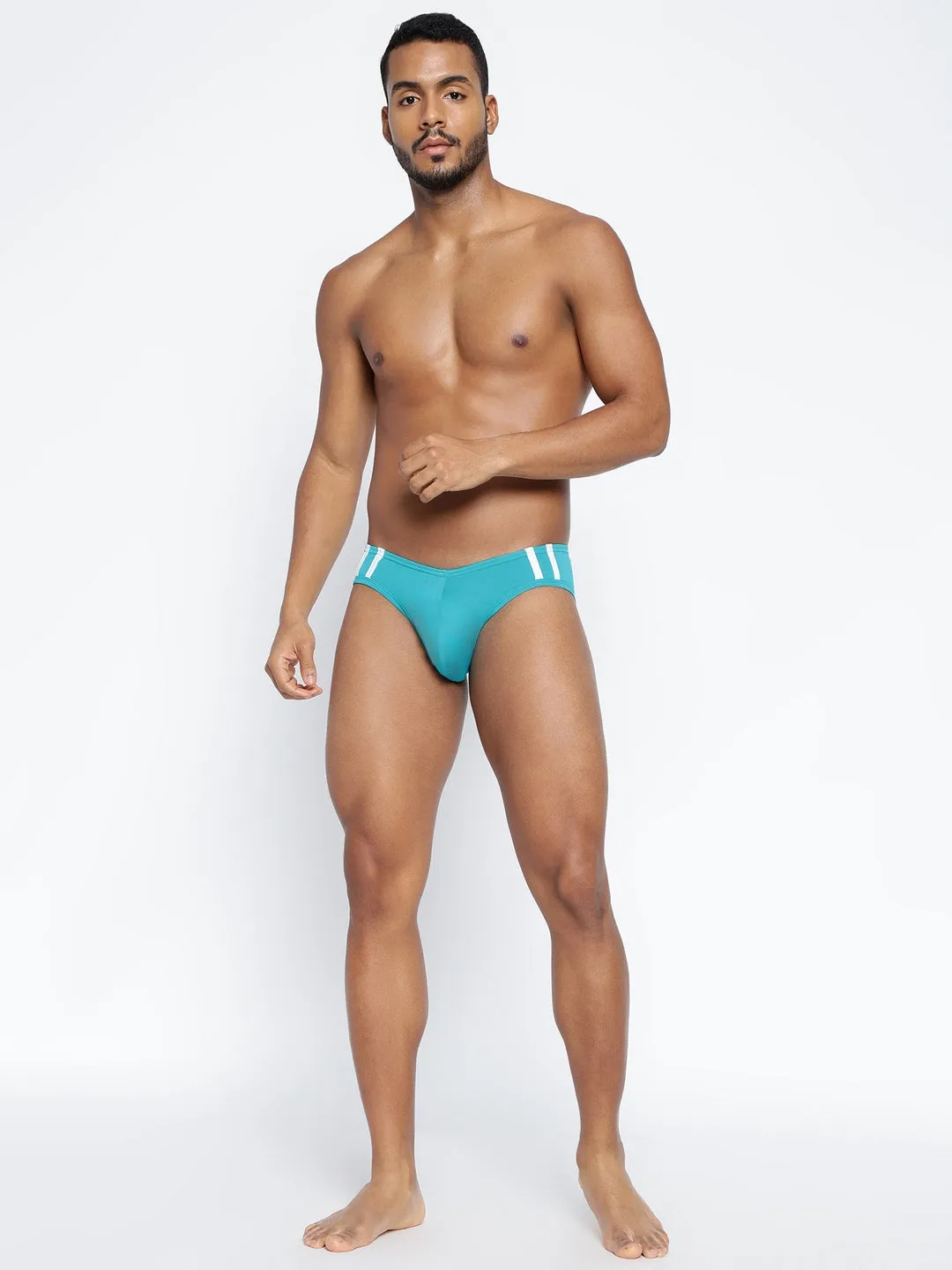 Striped and Solid Fashion Brief (Pack of 2)