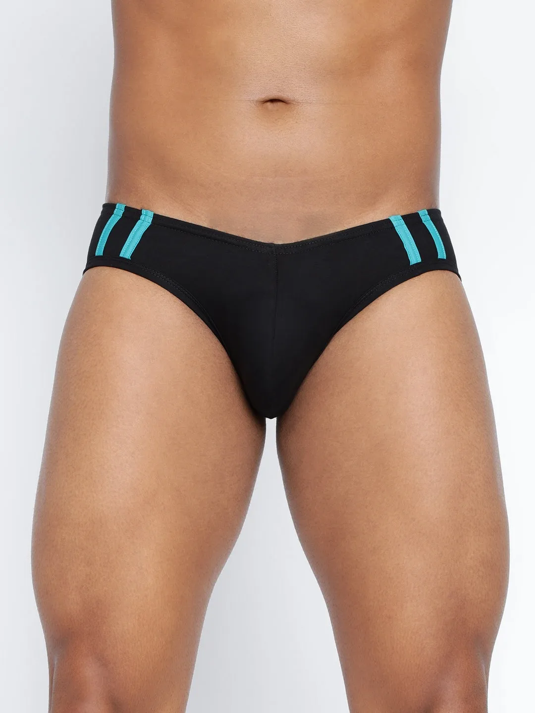 Striped and Solid Fashion Brief (Pack of 2)
