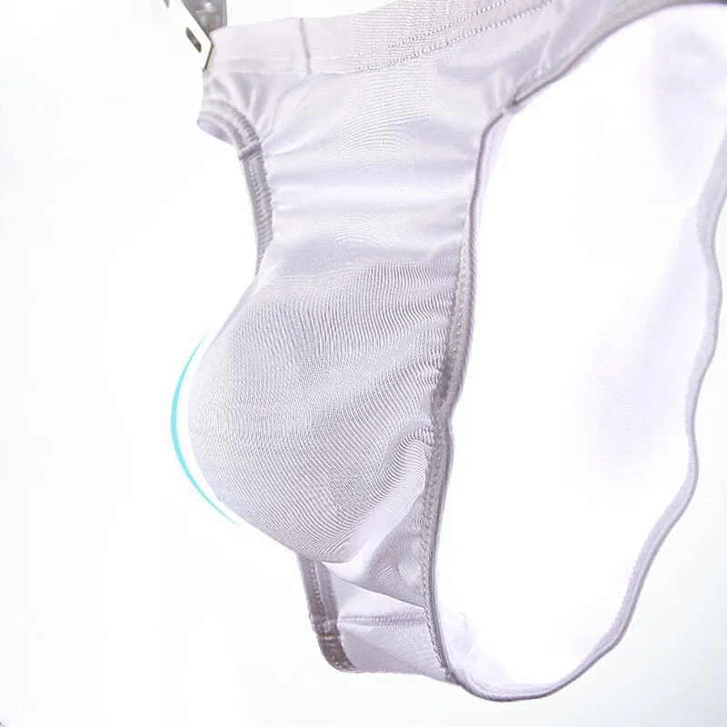 Thin Transparents Seamless Ice Silk Underwear 3D Pouch Briefs for Men