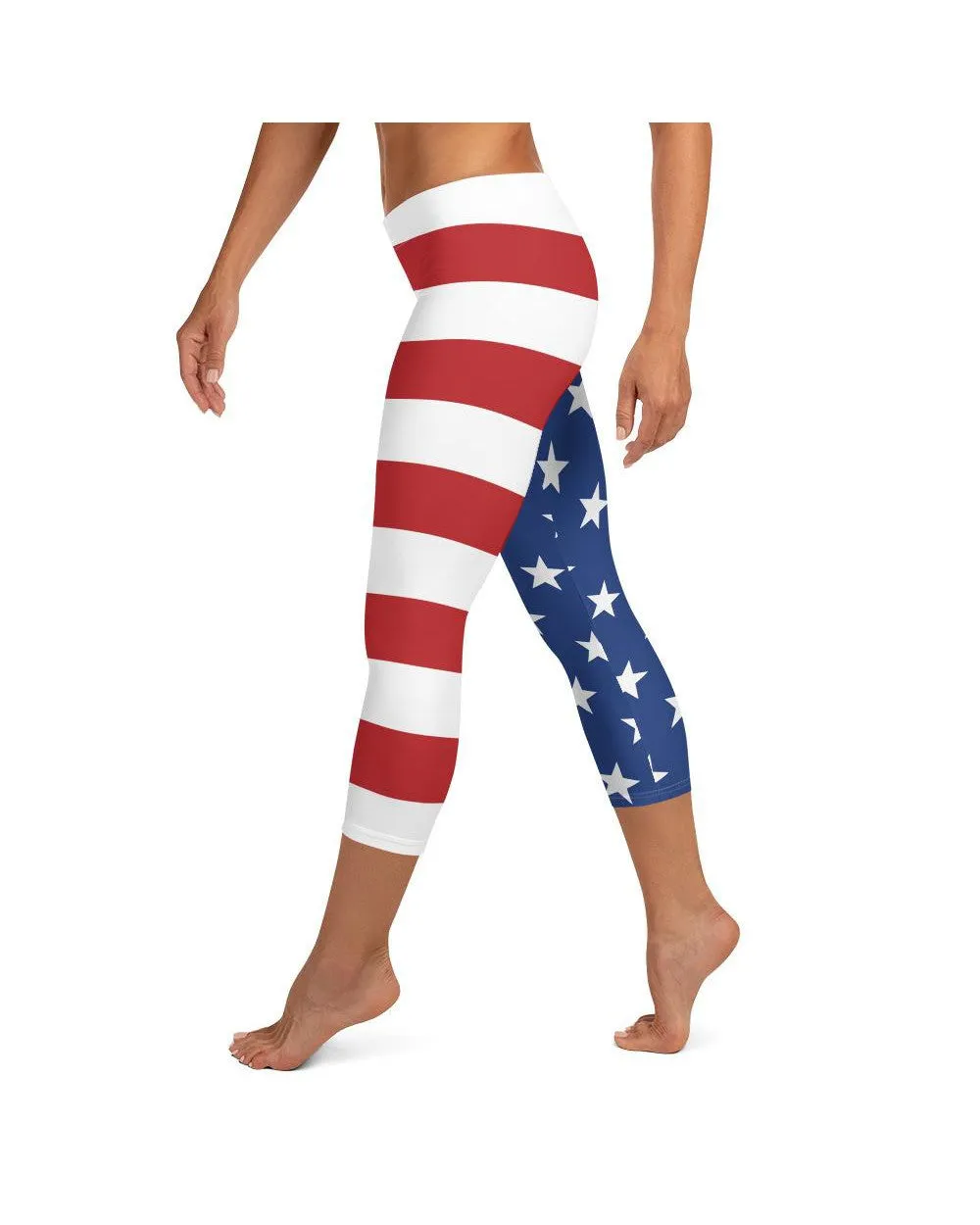 USA Stars & Stripes Capris
