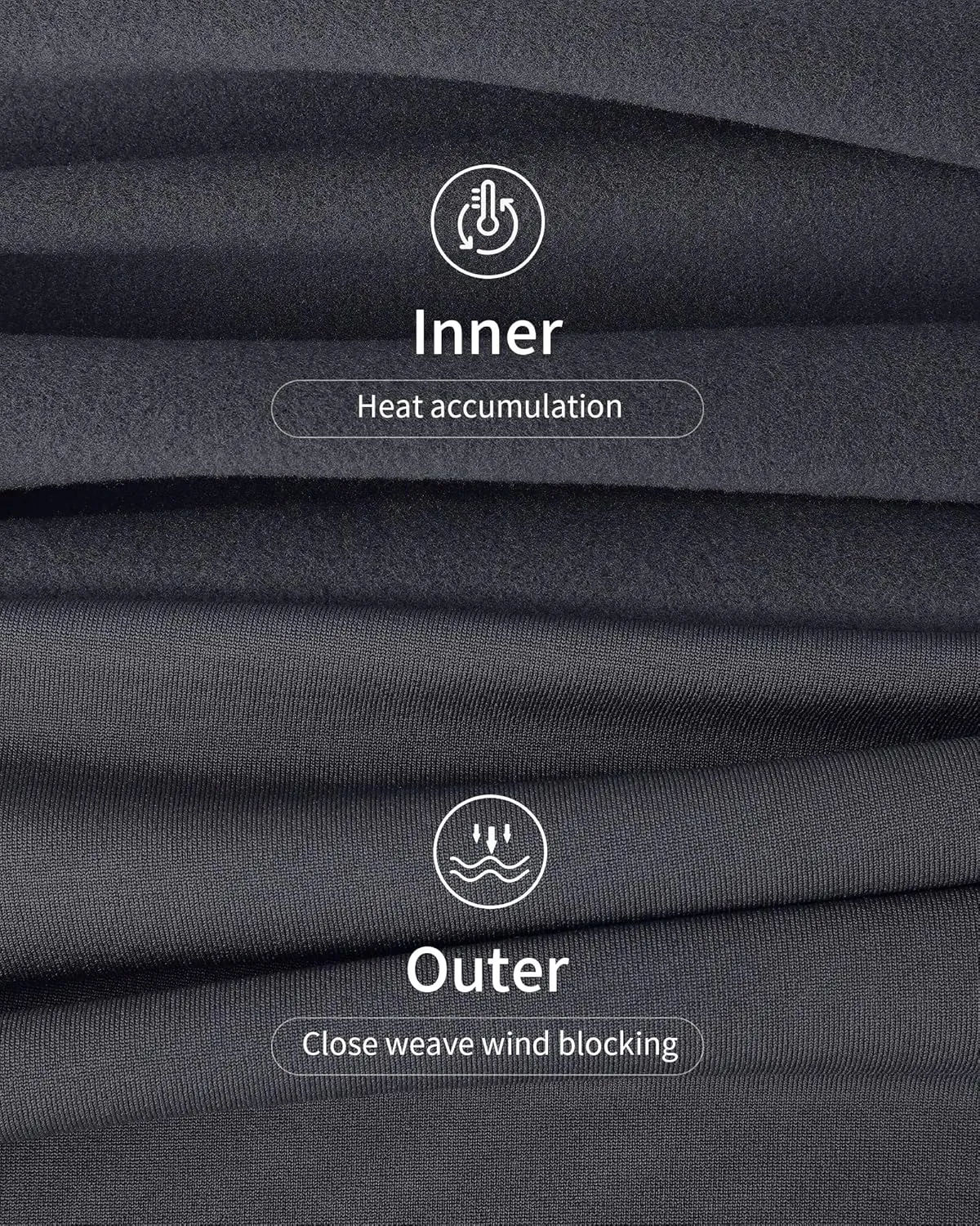 WEERTI Thermal Underwear for Men Long Johns with Fleece Lined, Base Layer Men Cold Weather Top Bottom