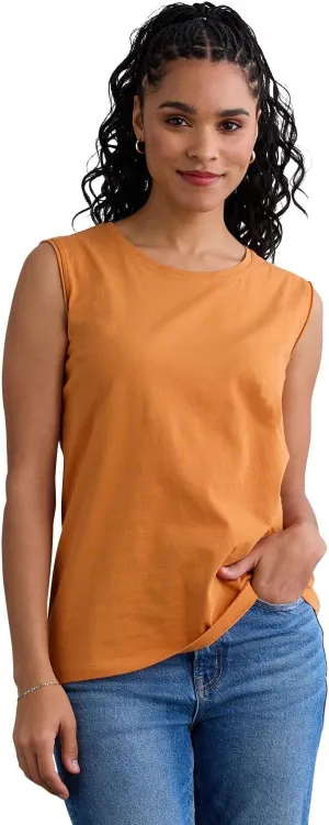 Women's 100% Organic Pima Cotton Sleeveless Tee
